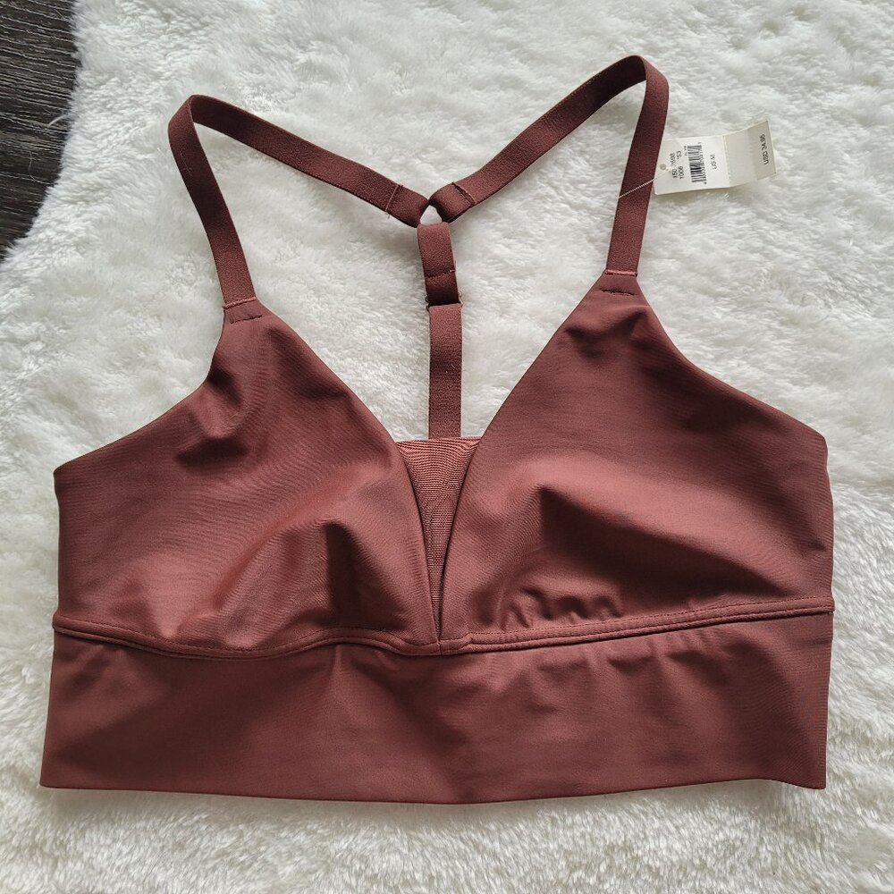 NWT Aerie American Eagle Offline Shine Sports Bra in Cabin Fever Sz M